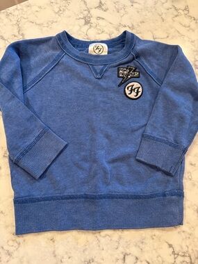 Foo Fighters Blue Sweatshirt with Chest Patches - Logo